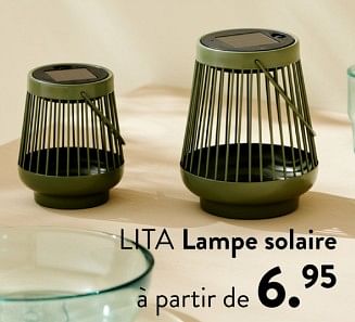 Promotions Lita lampe solaire - Produit maison - Casa - Valide de 02/05/2024 à 14/06/2024 chez Casa