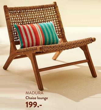 Promoties Madura chaise lounge - Huismerk - Casa - Geldig van 02/05/2024 tot 14/06/2024 bij Casa