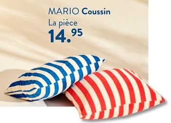Promotions Mario coussin - Produit maison - Casa - Valide de 02/05/2024 à 14/06/2024 chez Casa