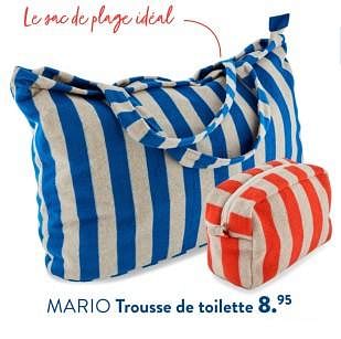Promotions Mario trousse de toilette - Produit maison - Casa - Valide de 02/05/2024 à 14/06/2024 chez Casa