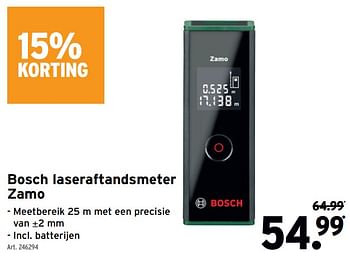 Promotions Bosch laseraftandsmeter zamo - Bosch - Valide de 08/05/2024 à 14/05/2024 chez Gamma