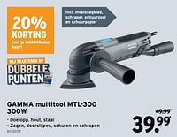 Promoties Gamma multitool mtl 300 - Gamma - Geldig van 08/05/2024 tot 14/05/2024 bij Gamma