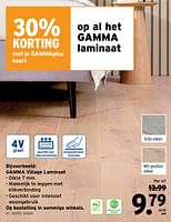Promoties Gamma village laminaat - Gamma - Geldig van 08/05/2024 tot 14/05/2024 bij Gamma