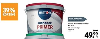 Promotions Histor monodek primer wit - Histor - Valide de 08/05/2024 à 14/05/2024 chez Gamma