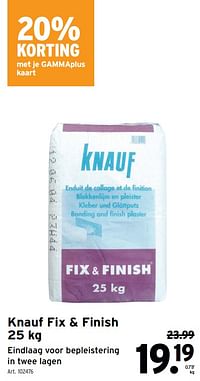 Knauf fix + finish-Knauf