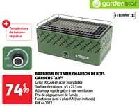 Barbecue de table charbon de bois gardenstar-GardenStar