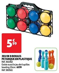 Jeu de 8 boules petanque en plastique-Huismerk - Auchan