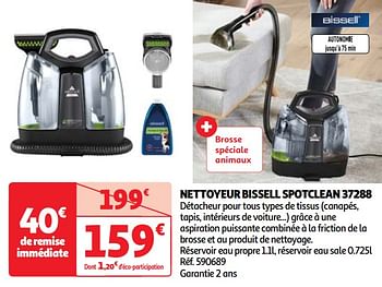 Promotions Nettoyeur bissell spotclean 37288 - Bissell - Valide de 07/05/2024 à 13/05/2024 chez Auchan Ronq