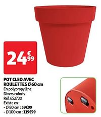 Pot cleo avec roulettes-Huismerk - Auchan