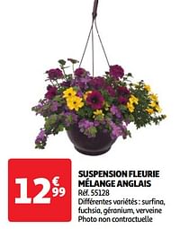 Suspension fleurie mélange anglais-Huismerk - Auchan