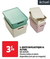 Boite en plastique 4l actuel-Huismerk - Auchan