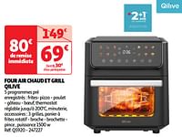 Promoties Four air chaud et grill qilive q5920 - Qilive - Geldig van 07/05/2024 tot 13/05/2024 bij Auchan