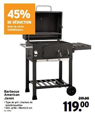 Promoties Barbecue american jaxon - Huismerk - Gamma - Geldig van 08/05/2024 tot 14/05/2024 bij Gamma