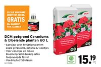 Promoties Dcm potgrond geraniums + bloeiende planten - DCM - Geldig van 08/05/2024 tot 14/05/2024 bij Gamma