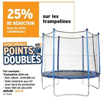 Promoties Trampoline - Huismerk - Gamma - Geldig van 08/05/2024 tot 14/05/2024 bij Gamma