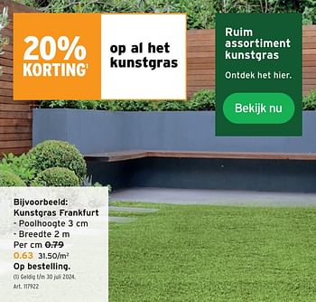 Promoties Kunstgras frankfurt - Huismerk - Gamma - Geldig van 08/05/2024 tot 14/05/2024 bij Gamma