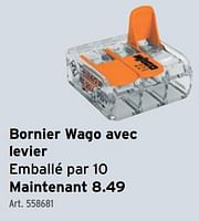 Promotions Bornier wago avec levier - Wago - Valide de 08/05/2024 à 14/05/2024 chez Gamma