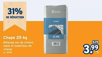 Promoties Chape mélange sec de ciment - Coeck - Geldig van 08/05/2024 tot 14/05/2024 bij Gamma