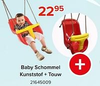 Baby schommel kunststof + touw-Huismerk - Euroshop