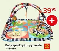Promoties Baby speeltapijt + pyramide - Huismerk - Euroshop - Geldig van 03/05/2024 tot 09/06/2024 bij Euro Shop