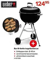 Promoties Bar-b-kettle kogelbarbecue - Weber - Geldig van 03/05/2024 tot 09/06/2024 bij Euro Shop