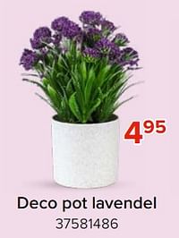 Deco pot lavendel-Huismerk - Euroshop