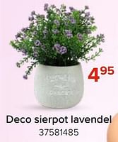 Promoties Deco sierpot lavendel - Huismerk - Euroshop - Geldig van 03/05/2024 tot 09/06/2024 bij Euro Shop