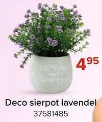 Deco sierpot lavendel-Huismerk - Euroshop