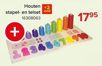 Promotions Houten stapel- en telset - Produit Maison - Euroshop - Valide de 03/05/2024 à 09/06/2024 chez Euro Shop