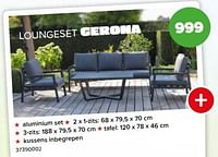 Promoties Loungeset gerona - Huismerk - Euroshop - Geldig van 03/05/2024 tot 09/06/2024 bij Euro Shop