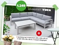 Promoties Loungeset yuca - Huismerk - Euroshop - Geldig van 03/05/2024 tot 09/06/2024 bij Euro Shop