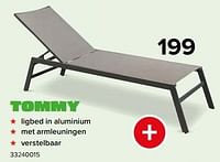 Tommy ligbed in aluminium-Huismerk - Euroshop