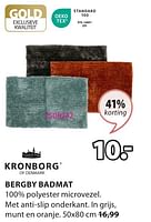Promoties Bergby badmat - Kronborg - Geldig van 06/05/2024 tot 19/05/2024 bij Jysk