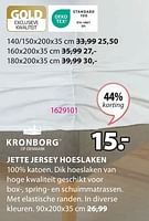 Promoties Jette jersey hoeslaken - Kronborg - Geldig van 06/05/2024 tot 19/05/2024 bij Jysk
