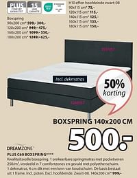 Plus c60 boxspring-DreamZone