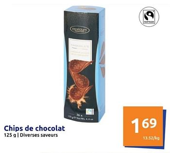 Promoties Chips de chocolat - Excelcium - Geldig van 08/05/2024 tot 14/05/2024 bij Action