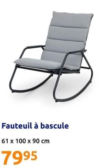 Promoties Fauteuil a bascule - Huismerk - Action - Geldig van 08/05/2024 tot 14/05/2024 bij Action