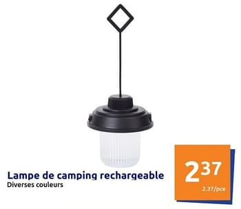 Promotions Lampe de camping rechargeable - Produit Maison - Action - Valide de 08/05/2024 à 14/05/2024 chez Action