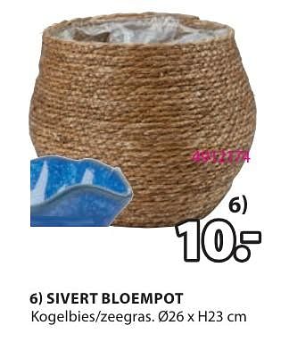 Promotions Sivert bloempot - Produit Maison - Jysk - Valide de 06/05/2024 à 19/05/2024 chez Jysk