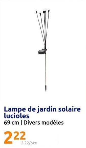 Promoties Lampe de jardin solaire lucioles - Huismerk - Action - Geldig van 08/05/2024 tot 14/05/2024 bij Action