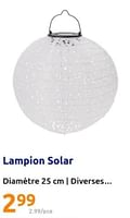 Promotions Lampion solar - Produit Maison - Action - Valide de 08/05/2024 à 14/05/2024 chez Action