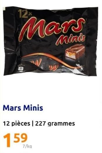 Promotions Mars minis - Mars - Valide de 08/05/2024 à 14/05/2024 chez Action