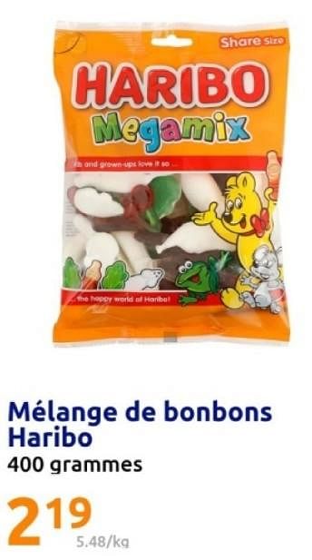 Promoties Melange de bonbons haribo - Haribo - Geldig van 08/05/2024 tot 14/05/2024 bij Action