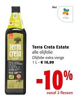 Promoties Terra creta estate olijfolie extra vierge - Terra creta - Geldig van 08/05/2024 tot 21/05/2024 bij Colruyt