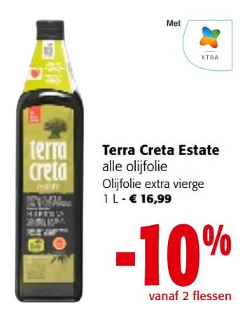Promotions Terra creta estate olijfolie extra vierge - Terra creta - Valide de 08/05/2024 à 21/05/2024 chez Colruyt