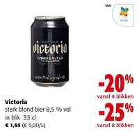 Promoties Victoria sterk blond bier - Victoria - Geldig van 08/05/2024 tot 21/05/2024 bij Colruyt