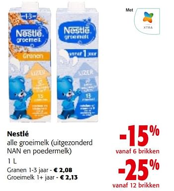 Promoties Nestlé alle groeimelk - Nestlé - Geldig van 08/05/2024 tot 21/05/2024 bij Colruyt