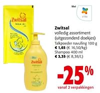 Promoties Zwitsal volledig assortiment - Zwitsal - Geldig van 08/05/2024 tot 21/05/2024 bij Colruyt