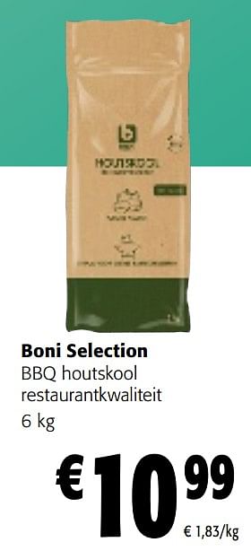 Promotions Boni selection bbq houtskool restaurantkwaliteit - Boni - Valide de 08/05/2024 à 21/05/2024 chez Colruyt