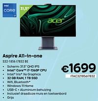 Acer Aspire All-in-one S32-1856 I7832 BE-Acer